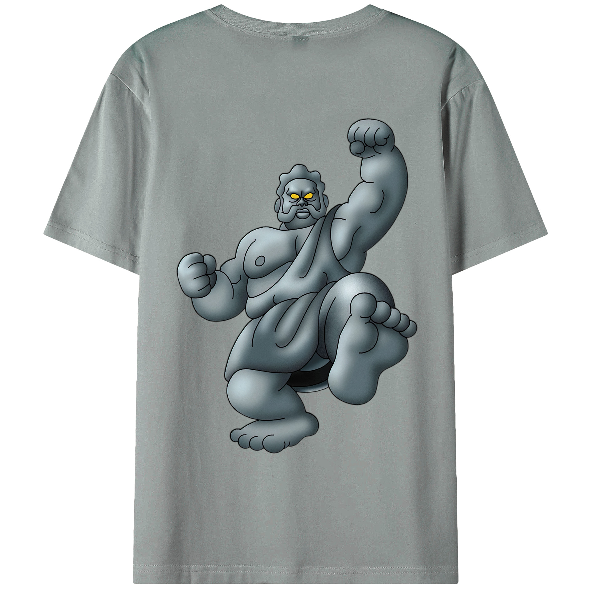 （画像用） ドラゴンクエスト Doragon Kuesuto Dragon Quest 綿100％ メンズ半袖Tシャツ（バックプリント） 通気性